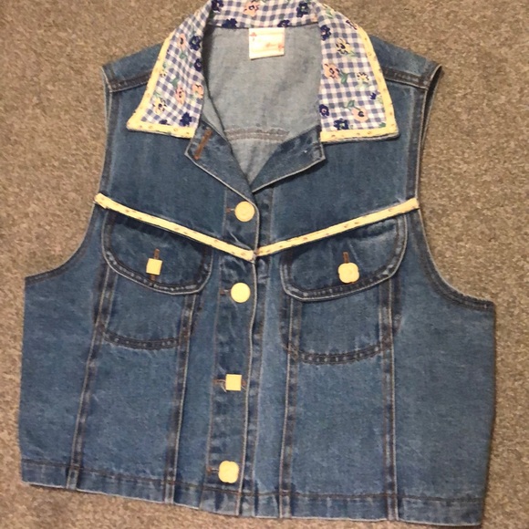 Romeo Romeo denim youth Girls Vest, size MEDIUM - Picture 3 of 8